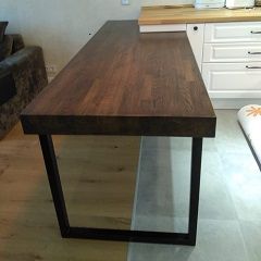 Столешница из сращенного дуба для кухни 1750х500х40 мм