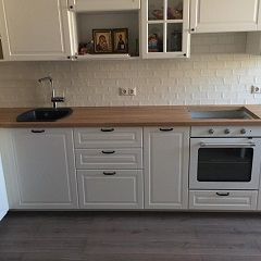 Столешница из цельноламельного дуба для кухни 1900х530х40 мм
